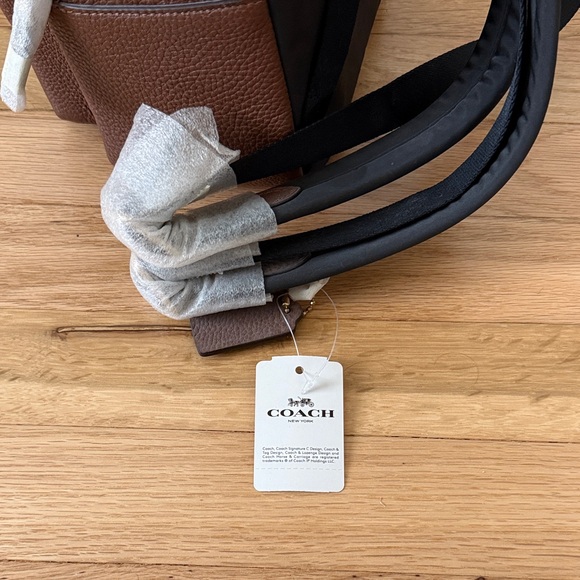 Coach Chocolate Brown Leather Mini Backpack